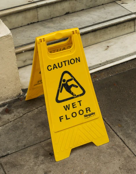 Wet floor sign in London