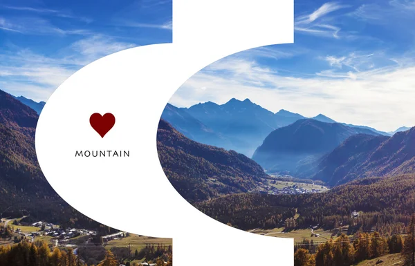 Love mountain - beautiful autumn landscape