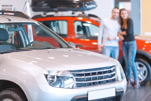 Couple in the showroom