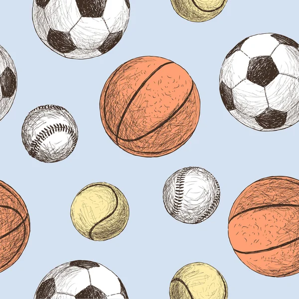 Sports balls pattern