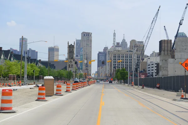 Commercial and residential buildings of Detroit, Michigan