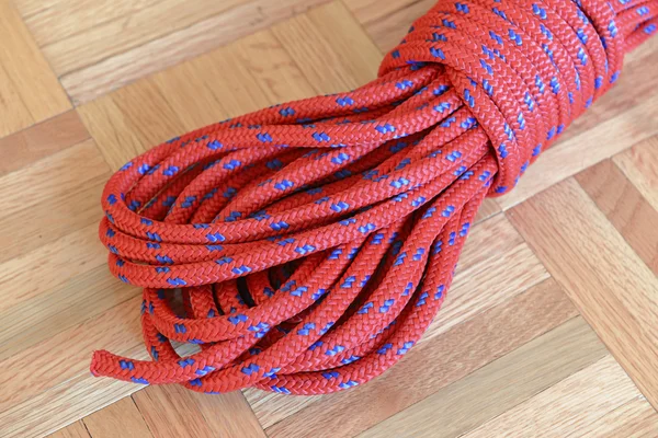 Braided climbing rope coil