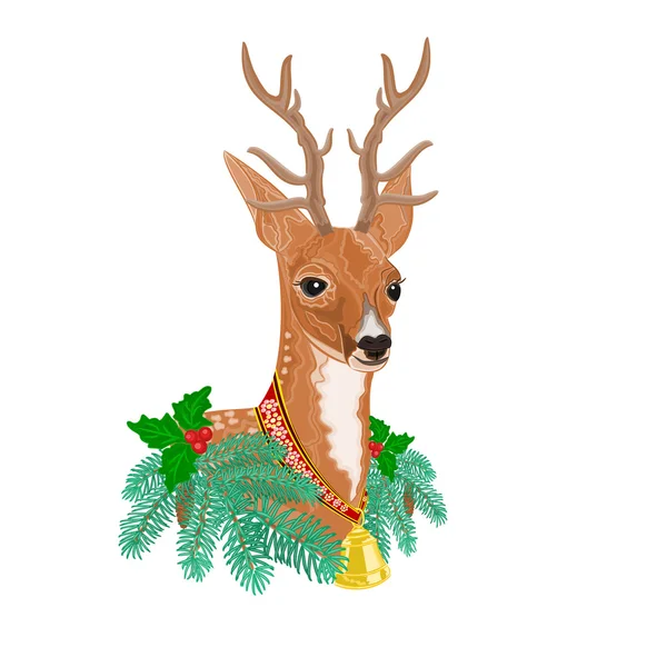 Christmas reindeer vector