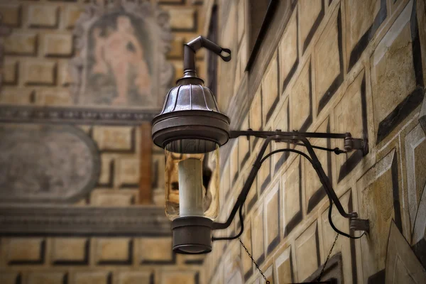 Czech Republic. Hluboka nad Vltavou. The lantern in the castle Hluboka