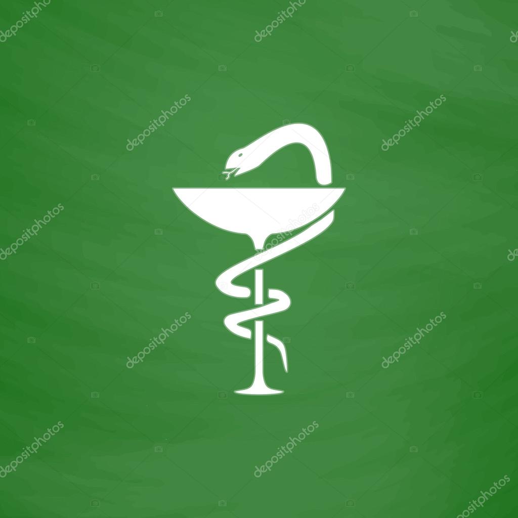 Аптечный знак со змеей
