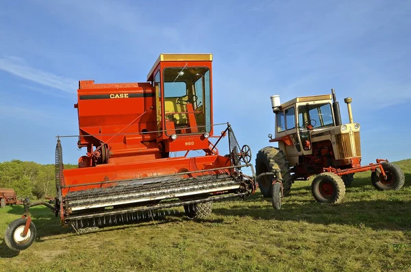 Old Case self propelled combine