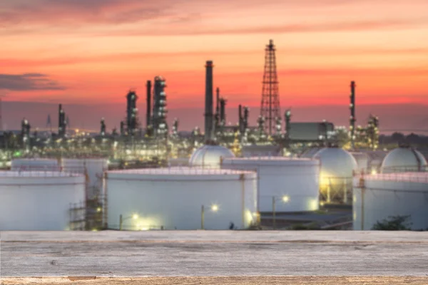 Refinery petrochemical industrial plant at sunset