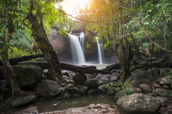 Waterfall cave, Haewsuwat waterfall at Khao Yai National Park, T