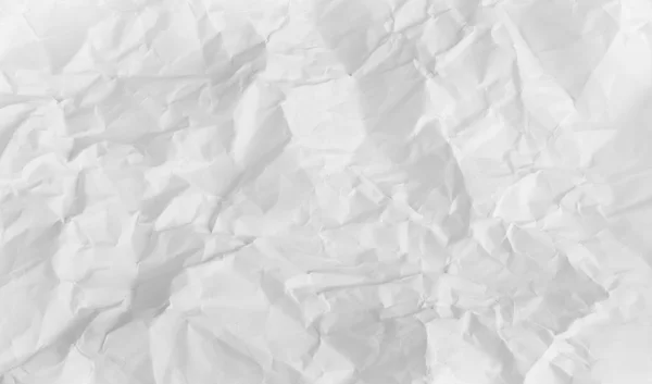 Wrinkled sheet of white paper