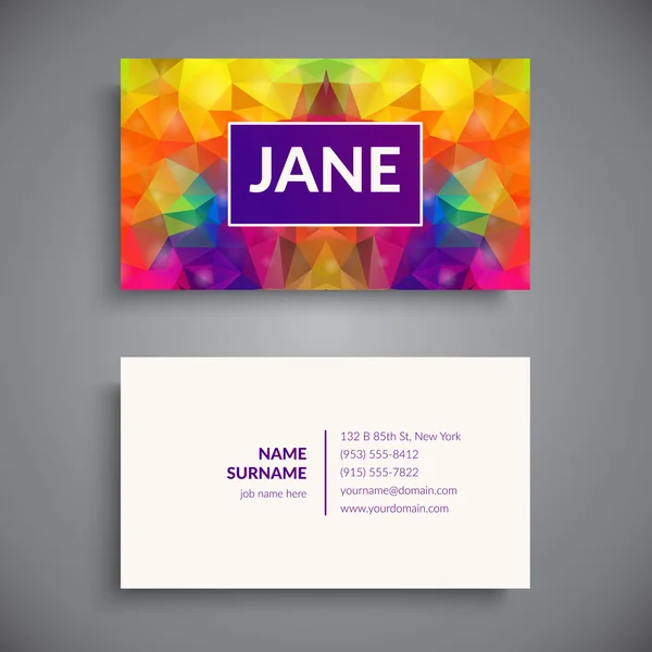 Business card. Vintage decorative elements.