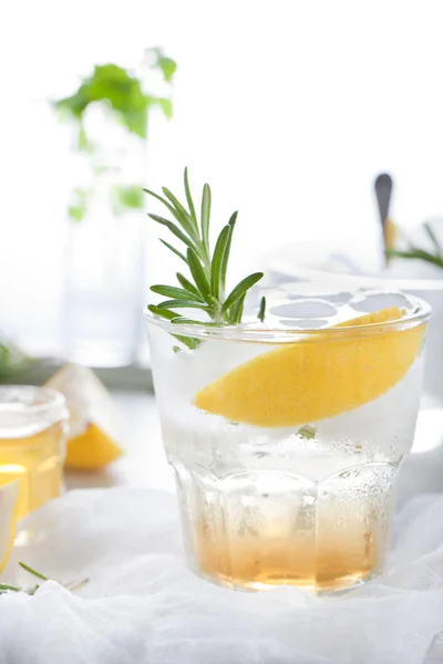 Rosemary fizz cocktail