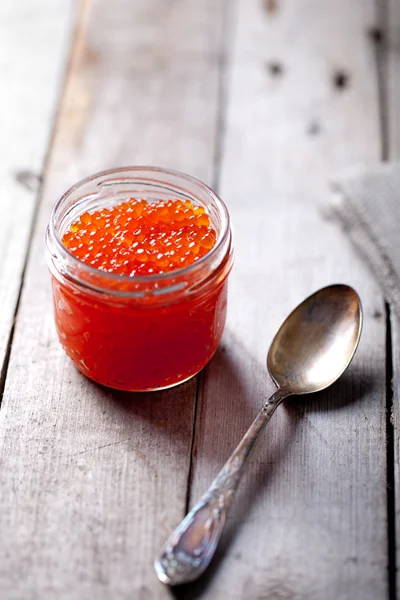 Salmon red caviar