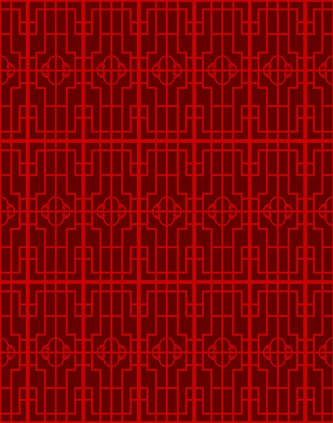 Seamless vintage Chinese window tracery square geometry pattern background.