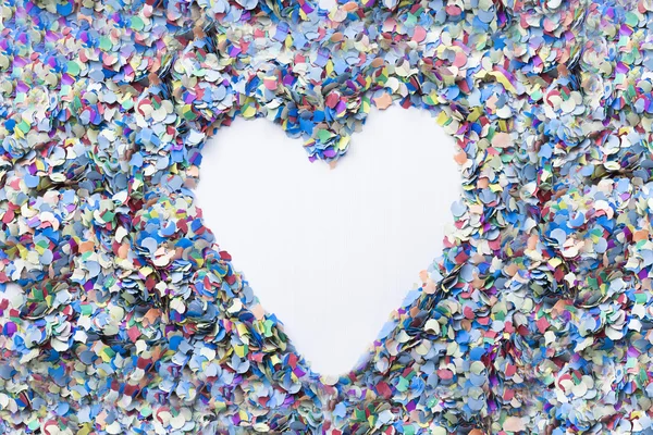 Heart confetti background