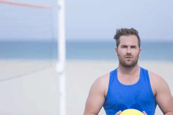 Volleyball player on the beach