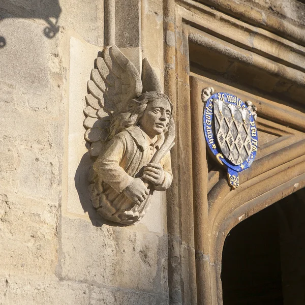 Oxford, England - July 10, 2014, The details of New Building of Oxford Magdalen College, on 10 July 2014