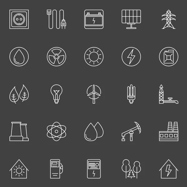 Energy icons collection