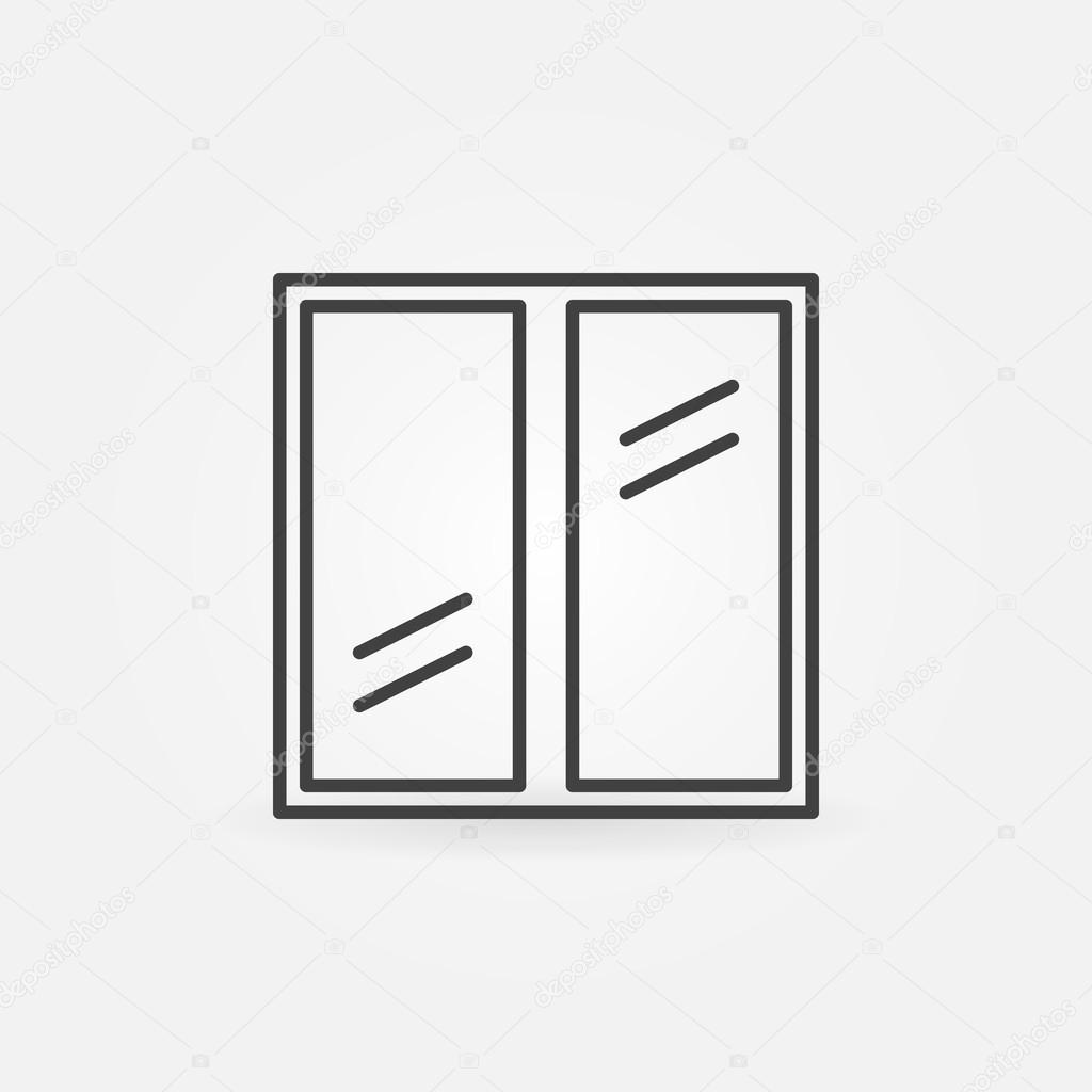 KunststoffFensterSymbol — Stockvektor © sn3g 97277970