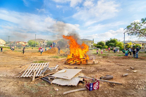 Lag Baomer bonfires in Israel