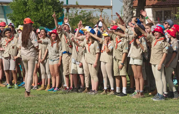 Israel Scouts in a yearly graduation ceremony