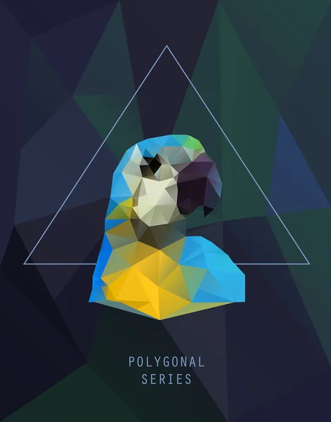 Abstract polygonal bird.