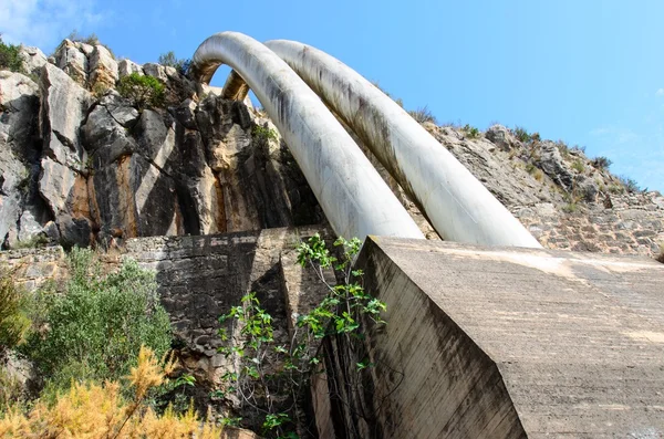 Water pipes in the mountain