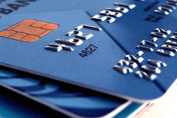 Bank credit card close up