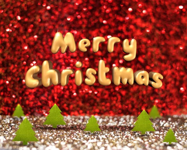 Merry Christmas (3D rendering text)