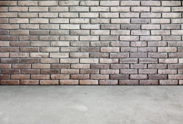 Room perspective,brick wall and cement ground,grunge