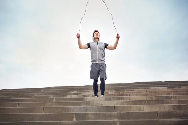 Man with a jump rope