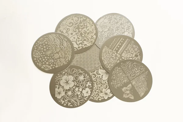 Disks for stamping nail art