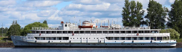 Motor ship Korolenko in the Gulf Salakka-Lahti, Vyborg city.