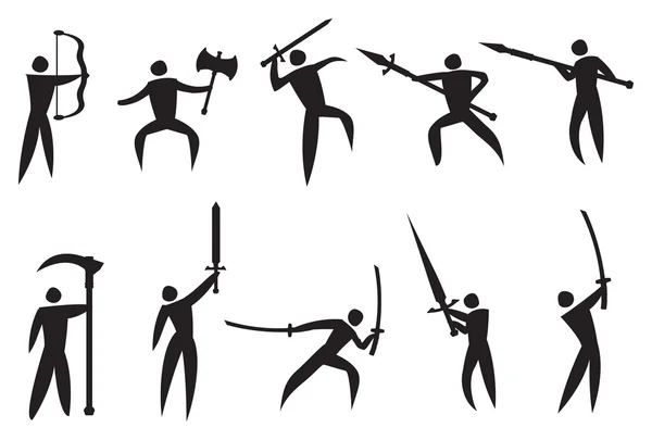 Vector Icons of Martial Arts and Weapons