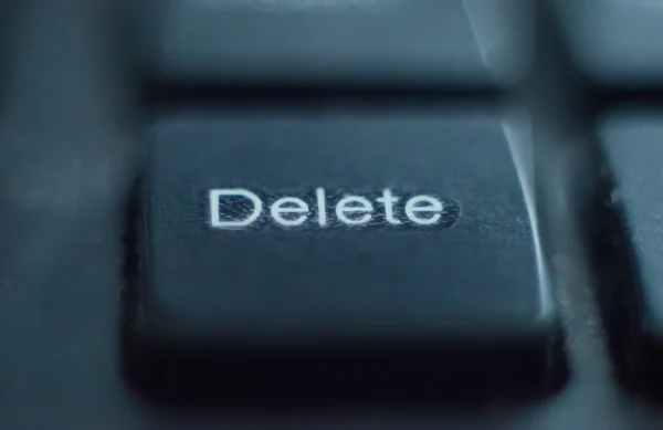 Delete key on keyboard.