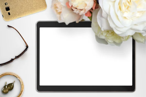 Styled Feminine Tablet Mockup