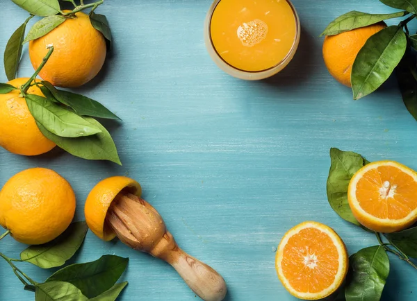 Fresh orange juice in glass