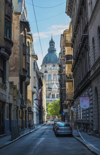 Street on the Pest side of Budapest