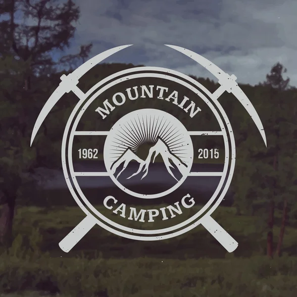 Vector camping emblem