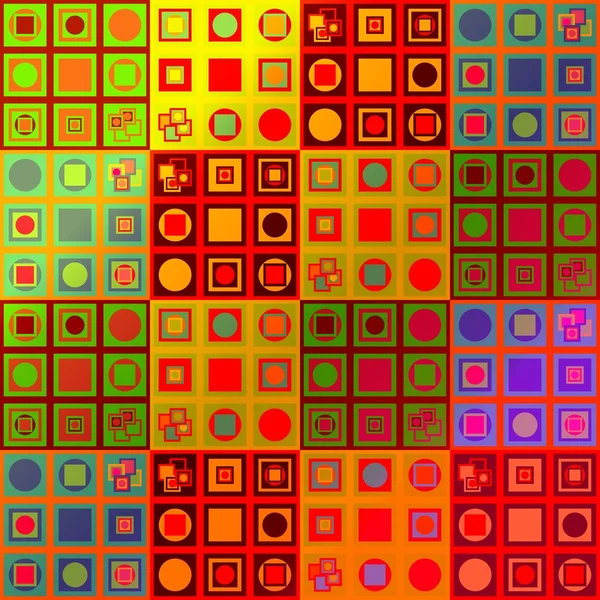 Abstract colorful variable pattern in op art style