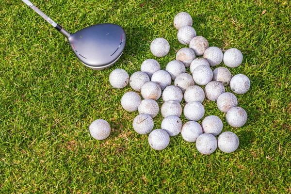Golf Club, golf balls, golf course. South Africa, November 2014.