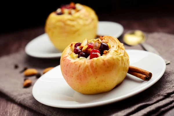 Stuffed baked apples, holiday sweet treat