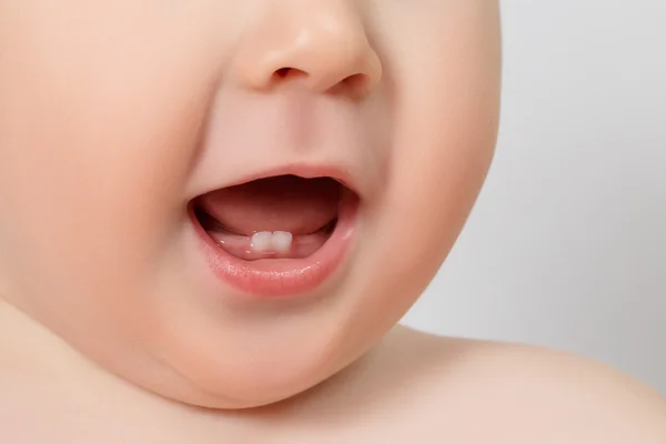 Closeup of a Baby teeth