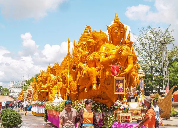 Thai art form of wax(Ubon Candle Festival 2014)