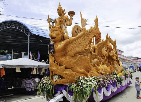 Candle Festival UBON RATCHATHANI, THAILAND - August 2: \