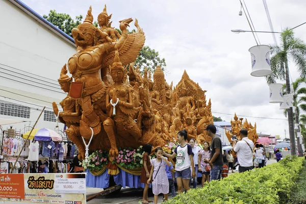 Candle Festival UBON RATCHATHANI, THAILAND - August 2: \