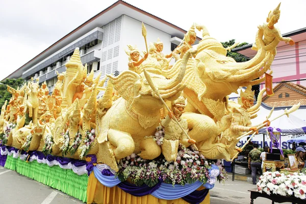 Candle Festival UBON RATCHATHANI, THAILAND - August 2: \