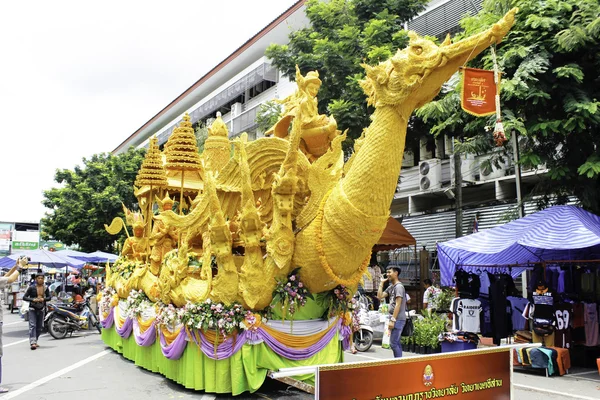 Candle Festival UBON RATCHATHANI, THAILAND - August 2: 