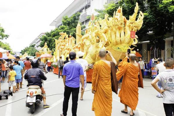 Candle Festival UBON RATCHATHANI, THAILAND - August 2: \