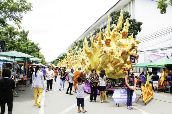 Candle Festival UBON RATCHATHANI, THAILAND - August 2: \