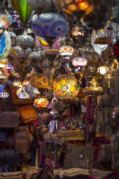 Granada. Shop in a narrow street of the arab bazaar (Alcaiceria)